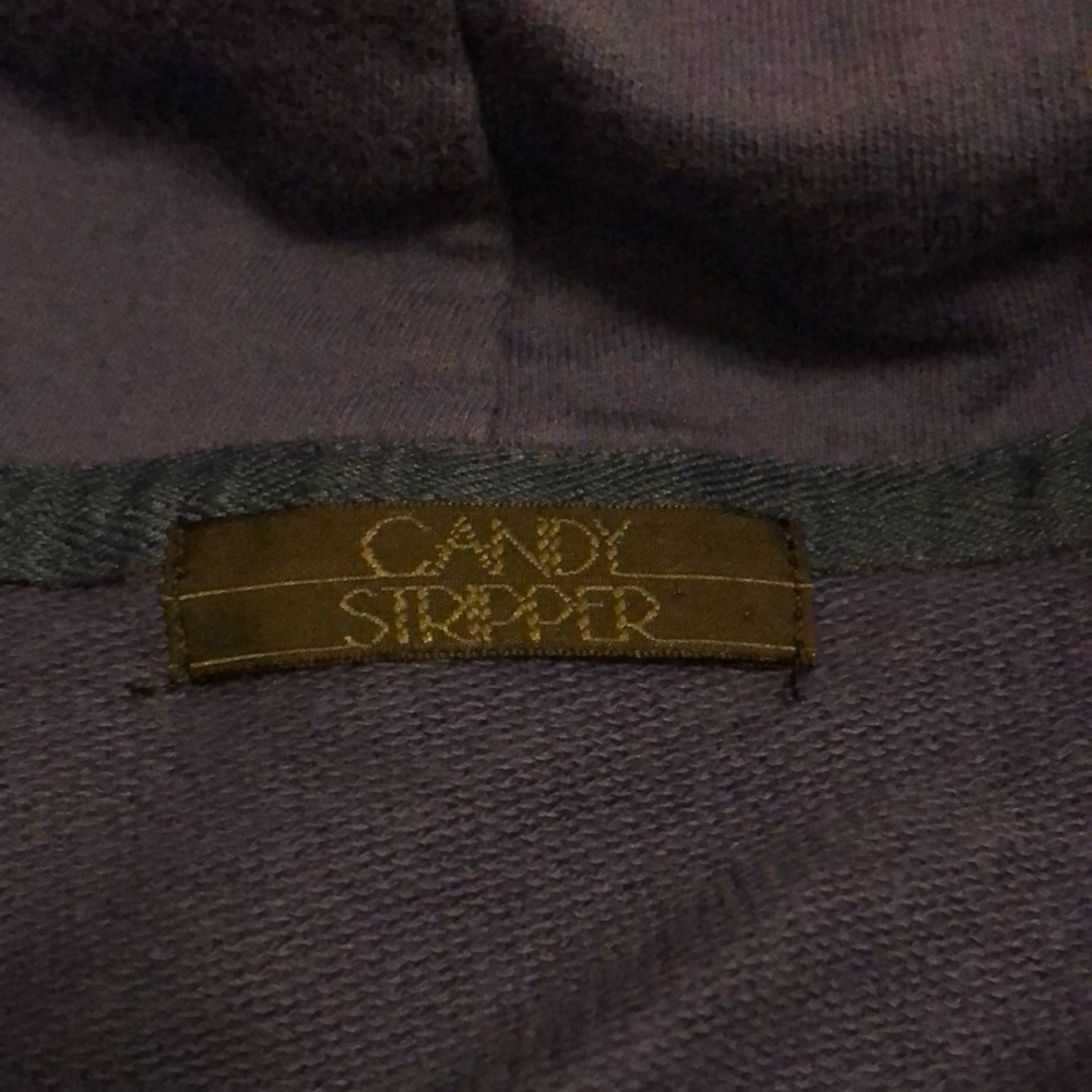 {plus} JaPaN candy stripper embroidered bear windbreaker/hoodie size2 Dolls Kill - Picture 5 of 5